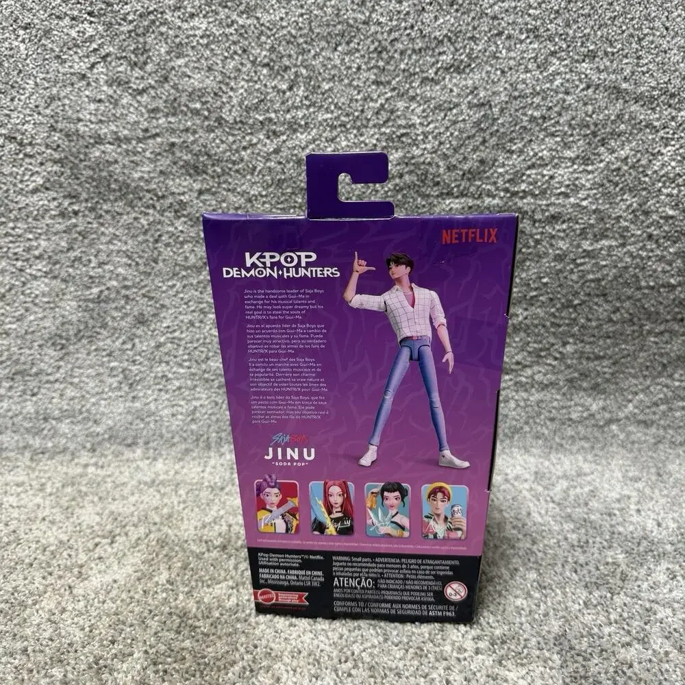 Mattel KPop Demon Hunters Saja Boys Jinu Soda Pop Action Figure New In Box